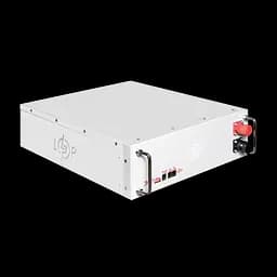 Акумулятор LP LiFePO4 51,2V - 100 Ah (5120Wh) (BMS SP 100A/50А) RM RS485/CAN LCD WH - мініатюра 3