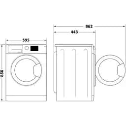 Пральна машина Indesit OMTWSE 61293 WK UA автоматична - мініатюра 6