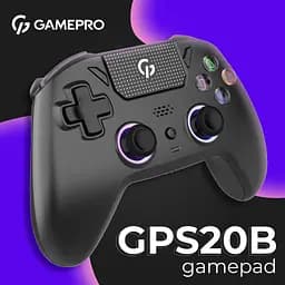 Геймпад GamePro 2.4G/BT 5.1/USB (Switch/PC/PS/iOS/Android) RGB Black (GPS20B) - мініатюра 4