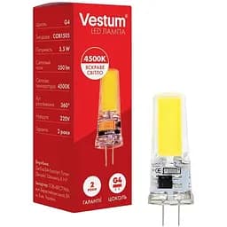 Светодиодная лампа Vestum G4 3.5W 4500K 220V