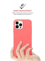 Силиконовый чехол для Apple iPhone 15 Pro Max, ICON2 Case, розовый, противоударный, панель, защита всего корпуса, матовая поверхность Soft Touch, выступает над дисплеем, совместим с защитными стеклами и пленками, с микрофиброй, ArmorStandart (ARM70535) - мініатюра 8