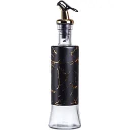 Пляшка для олії з дозатором 300 мл чорний мармур  HP-1344