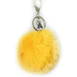 Брелок Yes з пушком Yellow Fluffy, 9 см, гірчичний (558117)