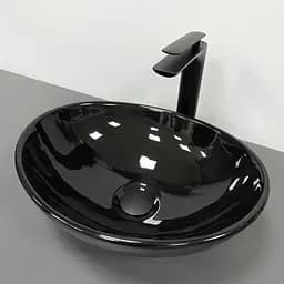 Умивальник VBI Parma black glossy накладний VBI-011021, Чорний