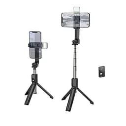 Селфи-монопод Hoco Treasure aluminum alloy fill light Gimbal version live broadcast support K15 Bluetooth