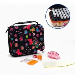 Аксесуари Кейс для зберігання камінців 40 комірок Чорний A-Toys