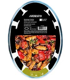 Форма для запікання Ardesto Black Mars 30х21х6.5 см боросилікатне скло овальна прозора (AR2403BGB) - мініатюра 3
