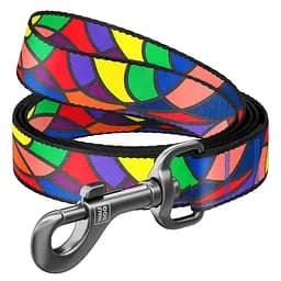 Повідець для собак нейлоновий Waudog Nylon малюнок Вітраж M Ш 20 мм Дл 122 см