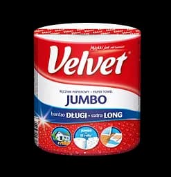Паперові рушники Velvet Jumbo, двошарові, 1 рулон (5220051)