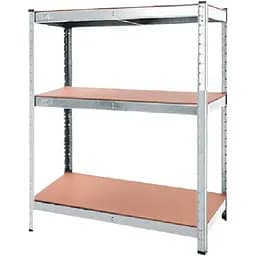 Стелаж металевий 100x80x60 см ЦИНК 3 полички MДФ (5 мм) БОНА-ПРО