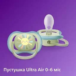 Набір для новонароджених Philips Avent  Natural Природний Потік Пляшечка 125 мл + Пустушка Ultra Air 0-6 міс.
(SCD837/10) - мініатюра 4