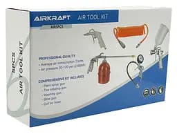 Набір фарбувальний пневматичний 5 од. AIRKRAFT AIR5PCS - мініатюра 4