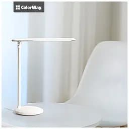 Настільна лампа ColorWay 4W with built-in battery 1800 mAh USB in/out 5V*1A, white (CW-DL02B-W) - мініатюра 2