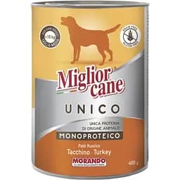 Вологий корм для собак Morando Migliorcane Unico Rustic індичка 400 г