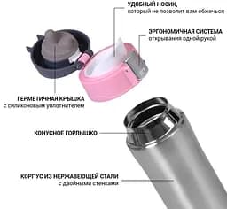 Термос Joranne Rose з нержавіючої сталі Fissman 23хØ8 см kuh0006988 - мініатюра 2