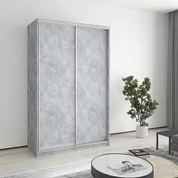 Шафа-купе дводверна MebelStar Стандарт AL 2ДСП 130x60x210 см Бетон (MBS-2336)