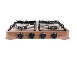 Настільна газова плита ViLgrand VGP-4042 Brown з кришкою на 4 конфорки 88099 - мініатюра 2