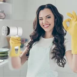 Роторна електрична щітка CUMFYHOUS з 4 змінними головками щіток - мініатюра 3