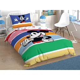 Комплект постельного белья TAC Disney Mickey Mouse Rainbow Полуторный Разноцветный 000229590
