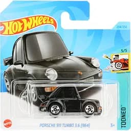 Базова машинка Hot Wheels Tooned Porsche 911 Turbo 3.6 чорна (5785)