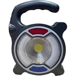 Потужний ручний ліхтарик Panther LED аварійний на акумуляторі з сонячною панеллю + павер банк