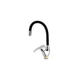 Змішувач для кухні Mixxus YUB4-279 Reflector Black з чорним силіконовим виливом (MI6484)