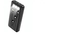 Повербанк Hoco J77 10000mAh 2USB / Lightning / Type-C 2A з ліхтариком та чотирма вбудованими кабелями Чорний - мініатюра 2