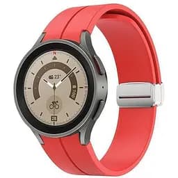 Ремешок для Samsung Galaxy Watch 4 Classic 42mm - красный ширина крепления 20мм силикон Watchbands Cls (W14-6WB77900977)