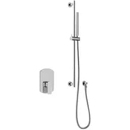 Душова система Kohlman Foxal chrome + BOX прихованого монтажу QW220FSP3, Хром