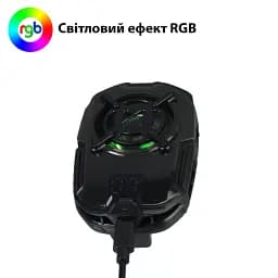 Кулер з екраном активне охолодження для телефону / планшета Memo DL16 шириною до 93 мм Black (18520) - мініатюра 10