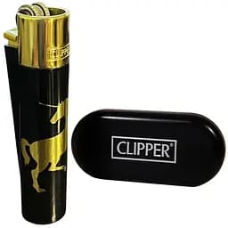 Запальничка Clipper Metal Unicorn Gold