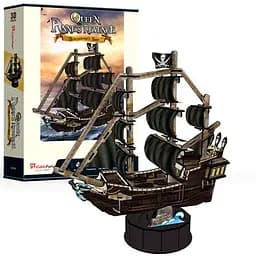 3D Пазл CubicFun Корабль Месть королевы Анны, 100 элементов (T4035h)