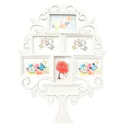 Мультирамка  на 6 фото дерев'яна біла 68 х 49 х 3 см  (30866)
