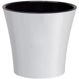 Вазон Santino Арте 5 л чорно-білий (ART50WHT/BL)