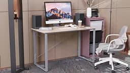 Комп'ютерний стіл Ferrum-decor Дейв 75x100x70 сірий ДСП Дуб Сан-Марино 16мм (FRD-102391)