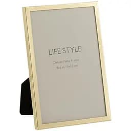 Фоторамка J-Line металева 10х15 см золота (17655)