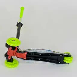 Самокат дитячий Best Scooter 59х17х26 см Салатово-чорний 000231510 - мініатюра 2
