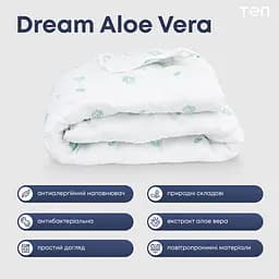Ковдра ТЕП Dream Collection Aloe Vera 140x210 біла (1-02568_00000) - мініатюра 7