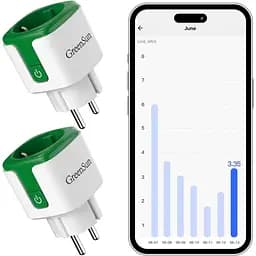Програмована розетка GreenSun Smart Life Smart Plug 2 сумісна з Alexa та Google Home