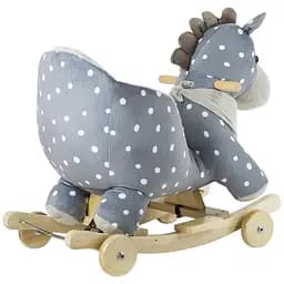 Конячка-качалка з коліщатками KiderKraft Grey - мініатюра 3