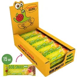 Уценка. Фруктово-ореховый батончик Bob Snail Яблоко-Манго-Кешью-Криспи Киноа 35 г x 15 шт.