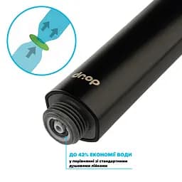 Душовий набір Drop MULTI120-3BL+SET (лійка для душу + шланг + кріплення), чорний - мініатюра 5