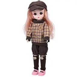 Детская игровая кукла Bambi F0322 Brown шарнирная размер 29 см