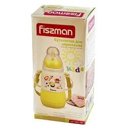 Пляшечка для годування Fissman з ручками 150 мл жовта (7953) - мініатюра 2