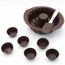 Набір форм для випічки мафінів Lessner Chef Choco 8 предметів (10257)