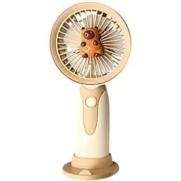 Дитячий портативний USB-вентилятор на акумуляторі Капібара бежевий (HK59-15C)