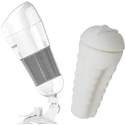 Мастурбатор Pretty Love Hedy з вібрацією білий