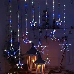 Штора гірлянда LED Star curtain зоряна світлодіодна RGB