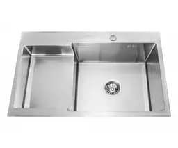 Мийка кухонна Kraft Handmade HS7849 BR права + кошик 780х490х230х3 мм 30412