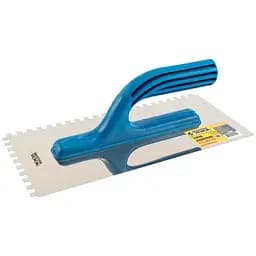 Гладилка зубчатая строительная нержавеющая Mastertool 270 x 125 мм зуб 6 x 6 мм